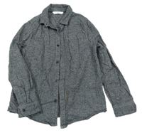 Tmavomodrá melírovaná košeľa M&S