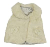 Smotanová kožušinová podšitá vesta Matalan