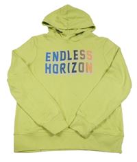 Zelená mikina s nápisom Tom Tailor