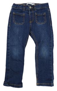 Tmavomodré skinny rifle Zara