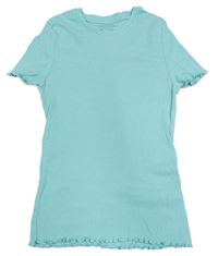 Svetlomodré rebrované tričko Primark