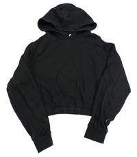 Čierna crop mikina s kapucňou zn. H&M