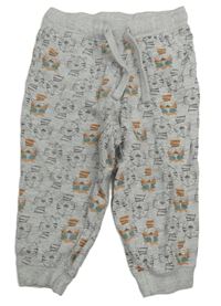 Sivé tepláky s tigrami Pep&Co