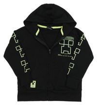 Černo-zelená propínací mikina s kapucí - Minecraft Primark