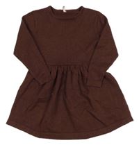 Mahagonové úpletové šaty Only 