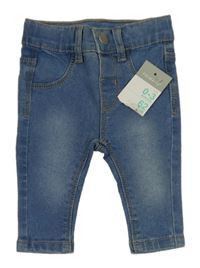 Nové - Světlemodré teplákové skinny rifle Primark