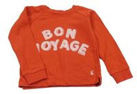 Červená mikina s nápisom Joules