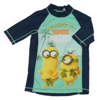 Tmavomodro-zelené UV tričko s Mimoni H&M