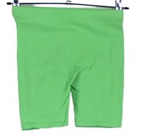 Dámské limetkové žebrované elastické kraťasy Primark 