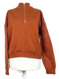 Dámská rezavá crop mikina Primark 