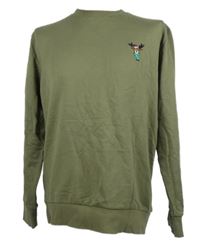 Pánská khaki mikina se sobem Lindbergh 