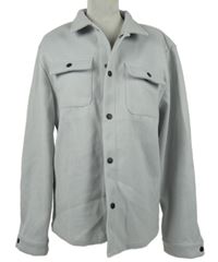 Pánská šedá košilová bunda 