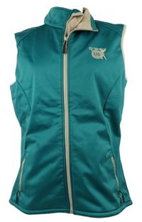 Dámska tyrkysová softshellová golfová vesta JAB