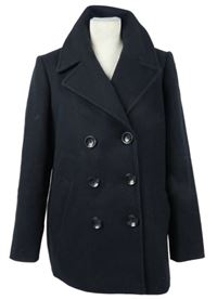 Dámsky tmavomodrý vlnený kabát Principles