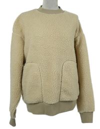 Pánska béžová huňatá mikina Asos