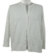 Dámsky biely prepínaci ľahký sveter M&Co