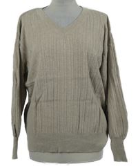 Dámský béžový žebrovaný svetr Primark 