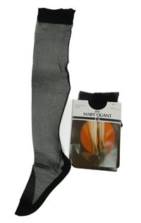 Nové - Dámské černé silonové punčochy vel. 35-38