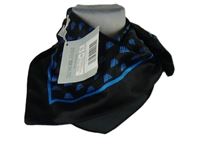 Nové - Dámský černo-modrý vzorovaný saténový šátek 