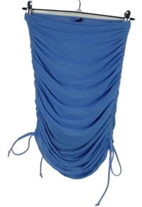 Dámska svetlomodrá trblietavá nařasená sukňa Shein