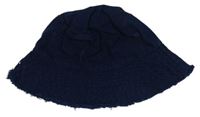 Tmavomodrý rifľový klobúk Tu vel.116-134
