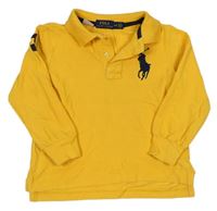 Žlté polo tričko s výšivkou Ralph Lauren