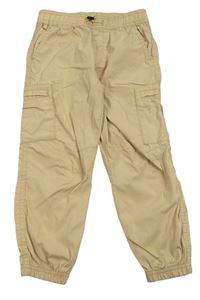 Béžové cargo cuff kalhoty H&M