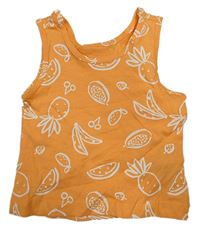 Oranžový top s ovociem Primark