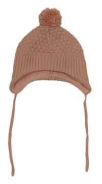 Světlerůžová čepice s bambulí H&M