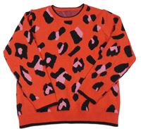 Červený sveter s fľakmi Dunnes