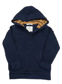 Tmavomodrá mikina s kapucňou Jasper Conran