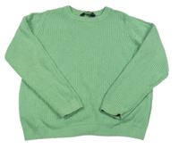 Zelený rebrovaný sveter Primark