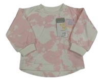 Nové - Bílo-růžová mikina s nápisem Primark