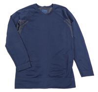 Tmavomodré funkčné tričko Tchibo