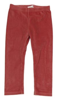 Růžové sametové legíny so cute