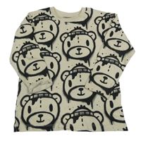 Béžové tričko s medveďmi Next