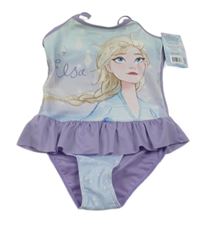 Nové - modro-fialové plavky s Elsou Disney