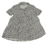 Černo-bílo kvetinové šaty Besties