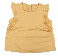 Oranžový crop top s volánikmi George