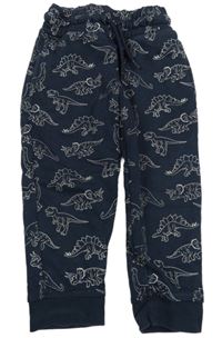 Tmavomodré tepláky s dinosaurami Primark