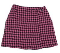 Ružovo-čierna vzorovaná sukňa Primark