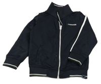 Čierna športová prepínaci mikina s nápisom WE