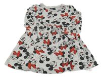 Šedé bavlněné šaty5 s Minnie Disney