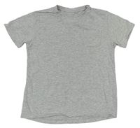 Sivé melírované tričko Next