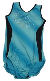 Modro-zeleno-čierne cvičobné body s flitrami Decathlon