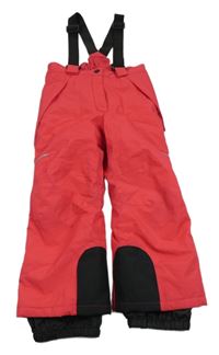 Růžové funknčí šusťákové oteplovačky s odepínacími kšandami Crivit