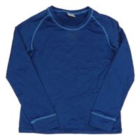 Tmavomodré športové funkčné tričko Crane