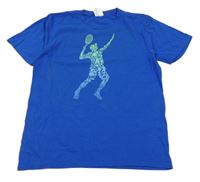 Modré tričko s obrázkem 