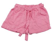 Růžové kraťasy s páskem Page one young