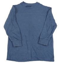 Modrošedá rebrovaná mikina F&F